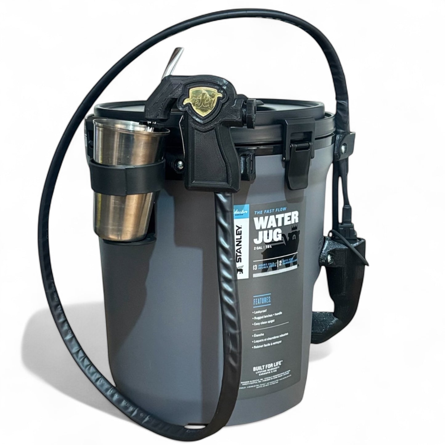 Garrafa Tereré Jet Stanley CInza 7,5 L com Bateria Recarregável