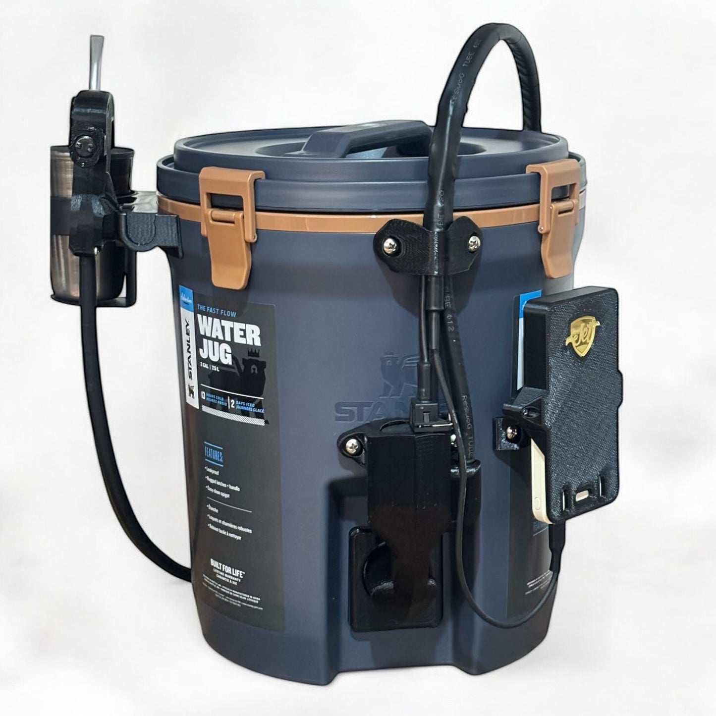 Garrafa Tereré Jet Stanley Azul Petróleo 7,5 L com Bateria Recarregável