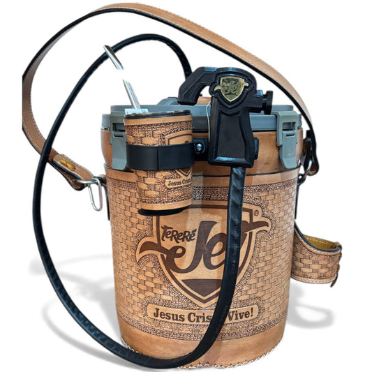 Garrafa Tereré Jet 7,5 L Stanley Couro com Bateria Recarregável